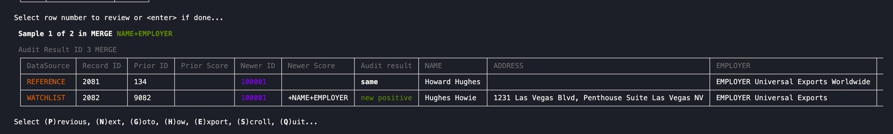 MERGE case 1: Howard Hughes