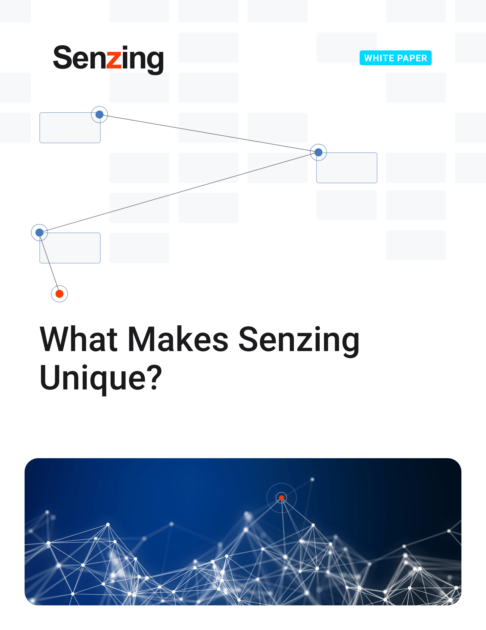 What makes senzing unique - white paper - cover image