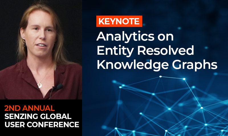 Analytics on entity resolved knowledge graphs