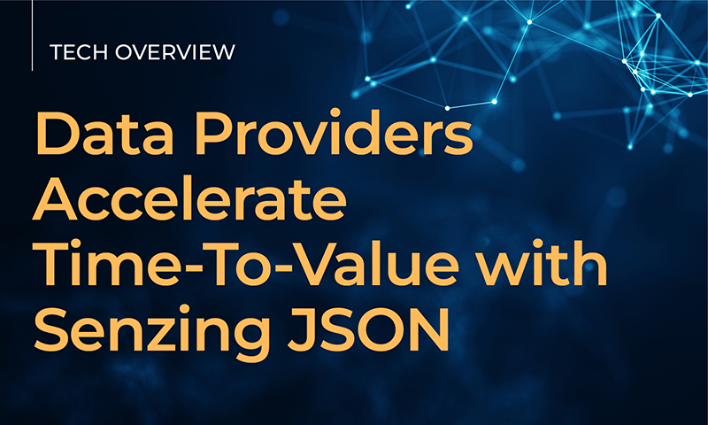 Data providers accelerate time to value with senzing json