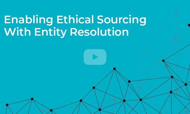 Enabling ethical sourcing with entity resolution