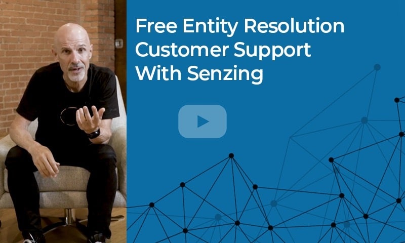 Free entity resolution customer support with senzing