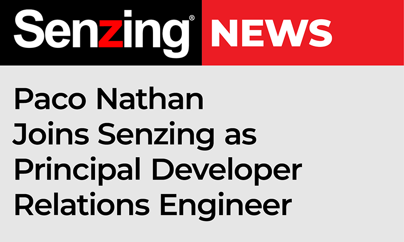 Paco nathan joins senzing