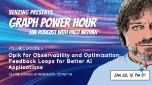 Graph Power Hour Svg+Xml;Charset=Utf Paco nathan claire longo opik for observability and optimization: feedback loops for better ai applications