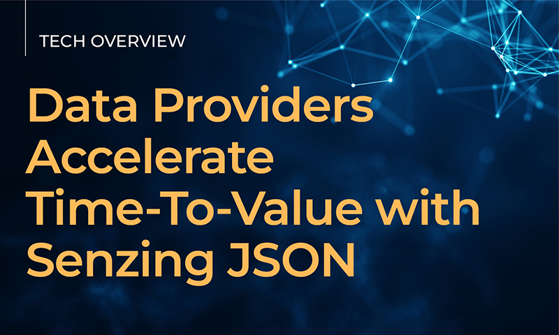 Data Providers Accelerate Time to Value with Senzing JSON